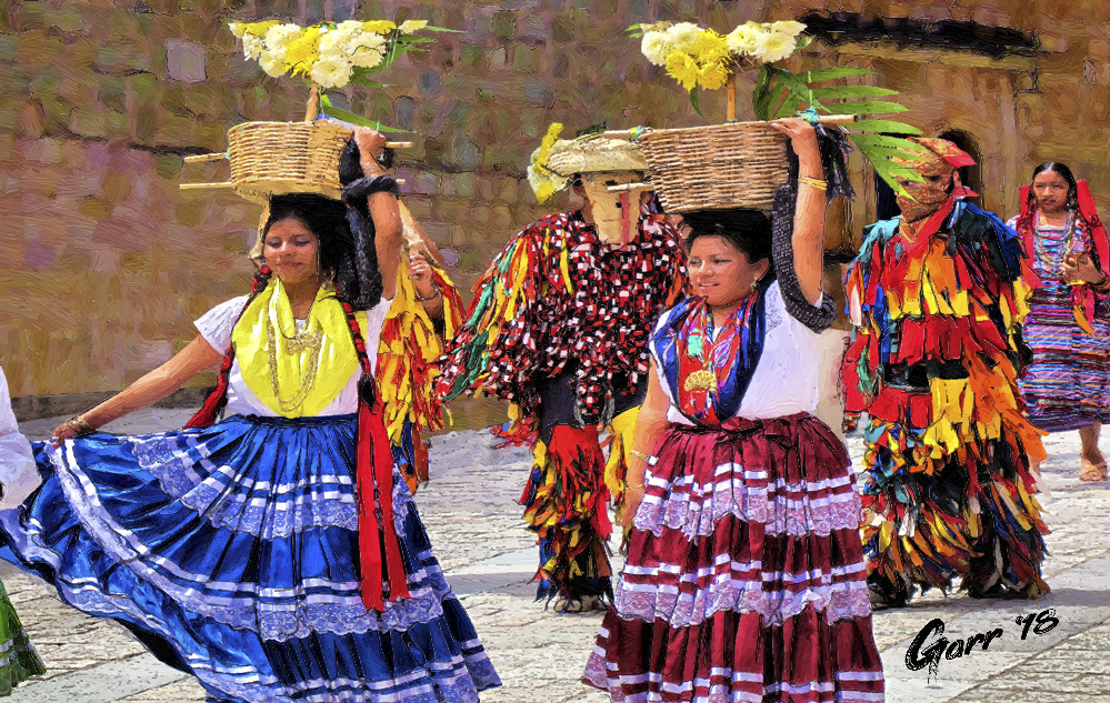 Digital Painting: Desfile Oaxaqueño / Oaxacan Parade