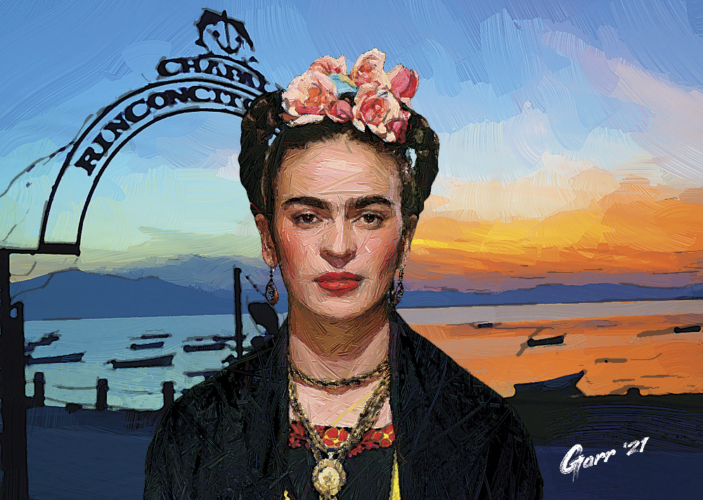 Digital Painting: Frida Khalo in Chapala