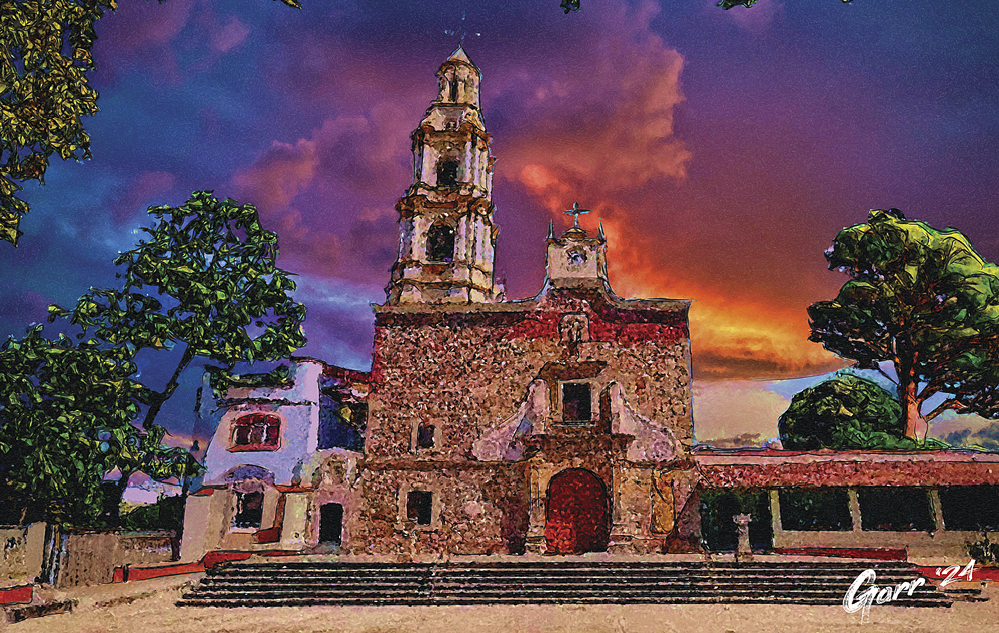 Digital Painting: Parroquia San Andrés / St Andrews Parish Church